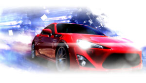 red sports car design